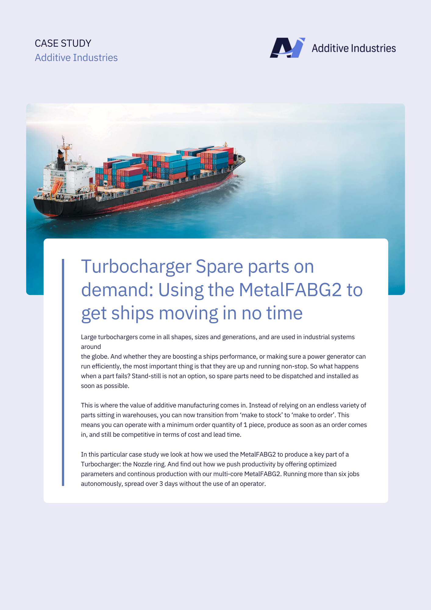 Turbocharger Case Study Cover