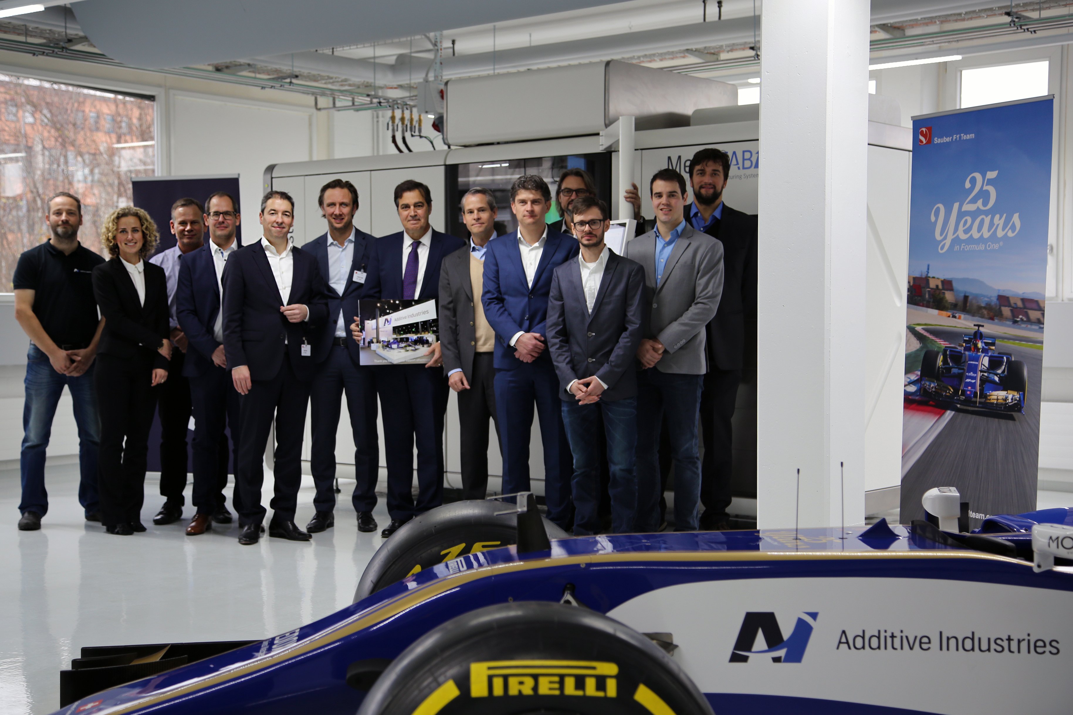 The Sauber F1 Team accelerates 3D metal printing with MetalFAB1