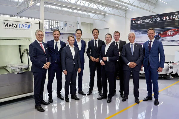 Dutch Prime Minister, Mr. Mark Rutte, opens new Additive Industries factory