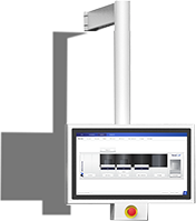 Safe operator interface preventing powder contac